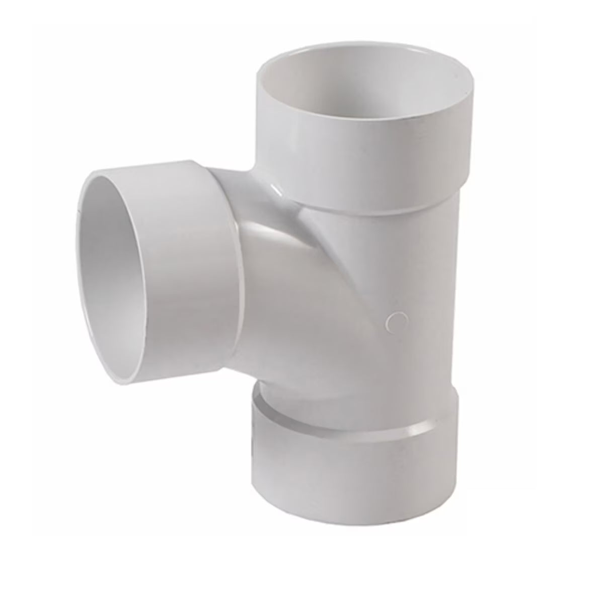3P09 -NDS PVC Sanitary Tee HUB x HUB x HUB White 3 in.