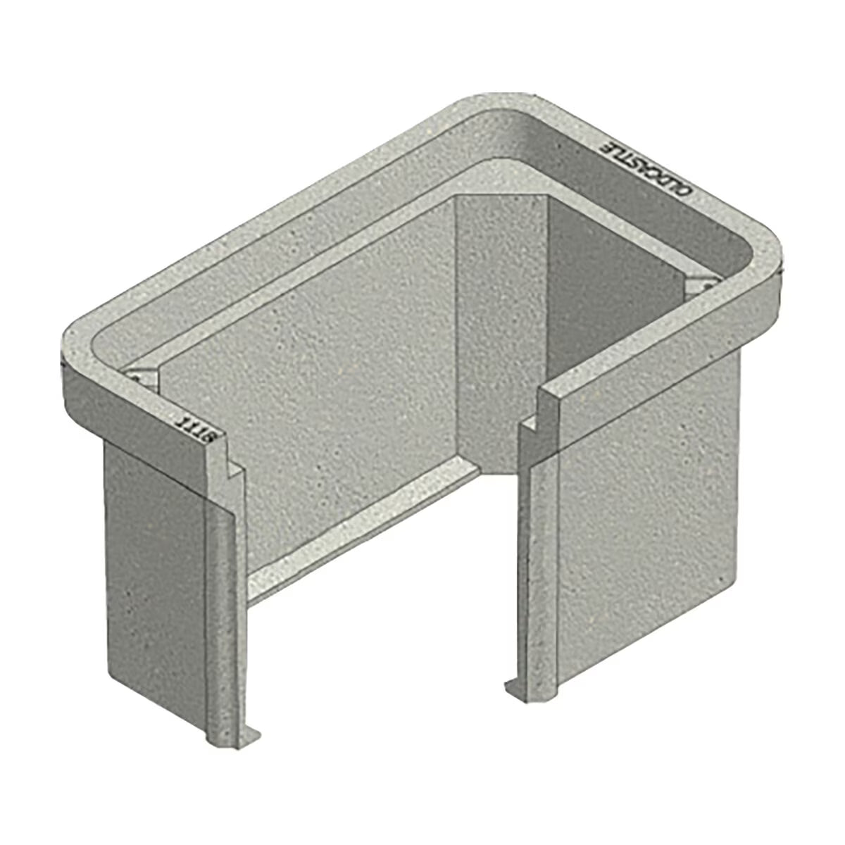 Oldcastle Polymer Carson Valve Box Poly/Concrete 18 in. x 13 in. x 24 in. w/ Cover and Hex Bolts