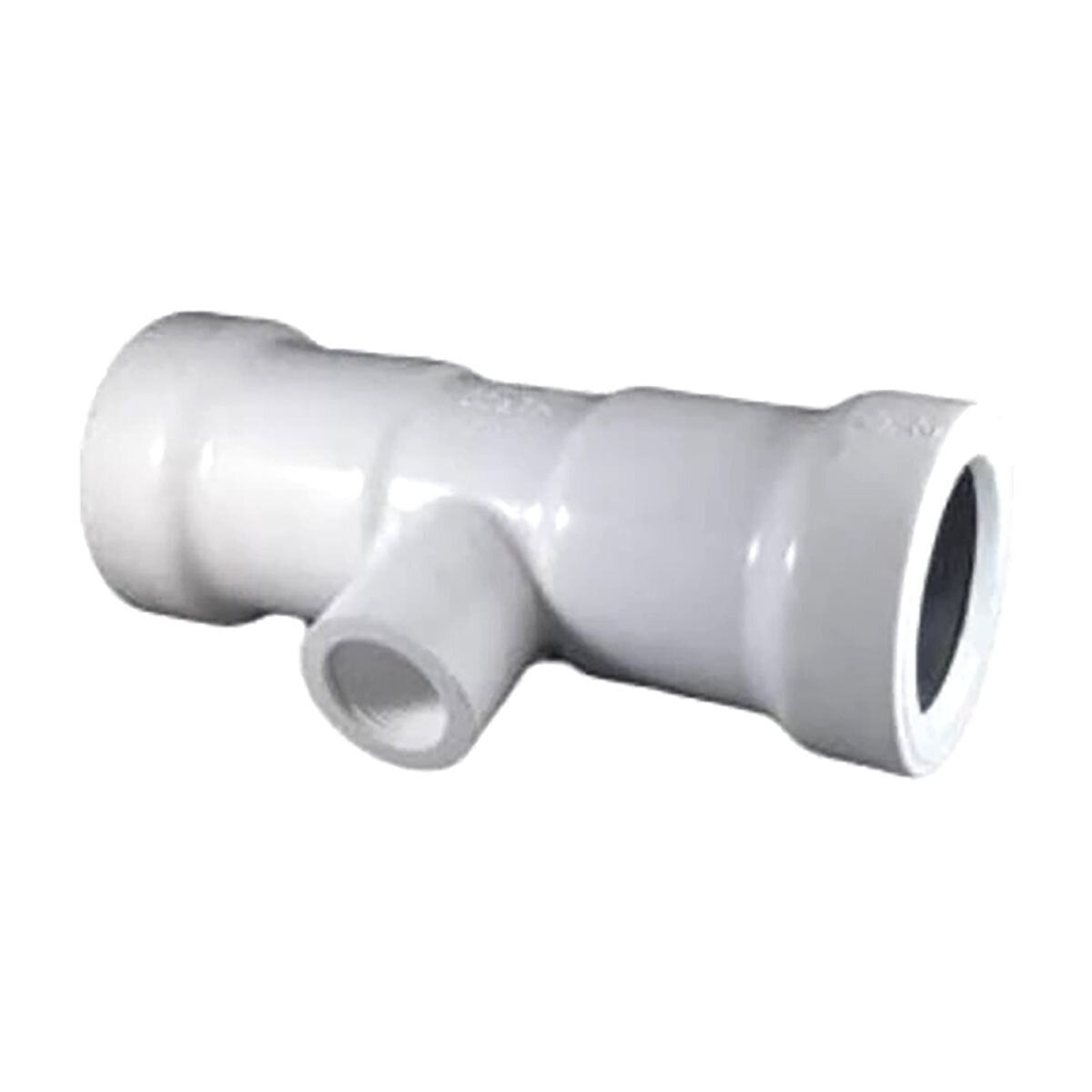 151-254 -Harco Service Tee PVC 2-1/2 in. x 1 in. Gaset x Gasket x Fnpt Tapered Thread