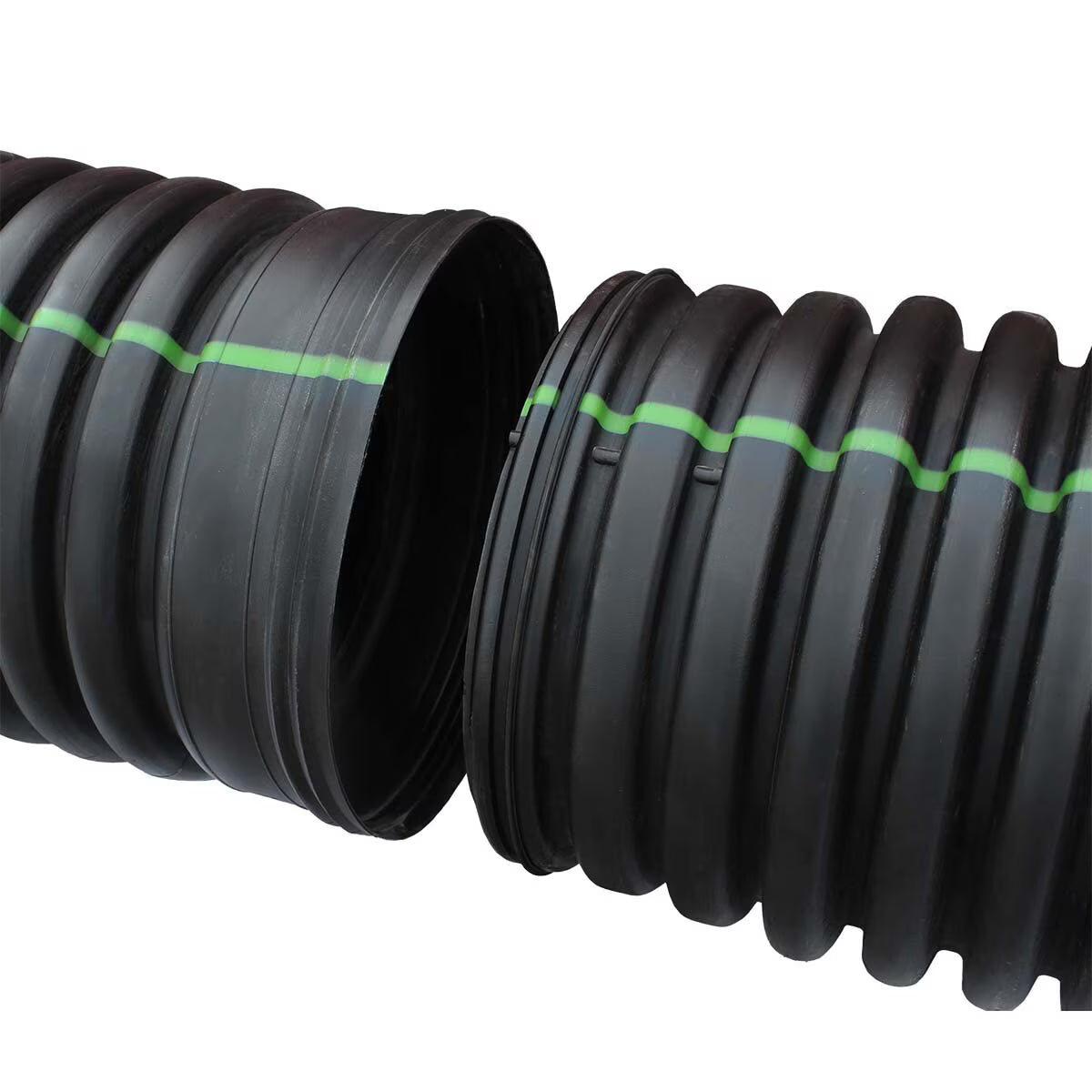 ADS Drain Pipe Dual Wall N-12 STIB Solid 18 in. x 20 ft. L