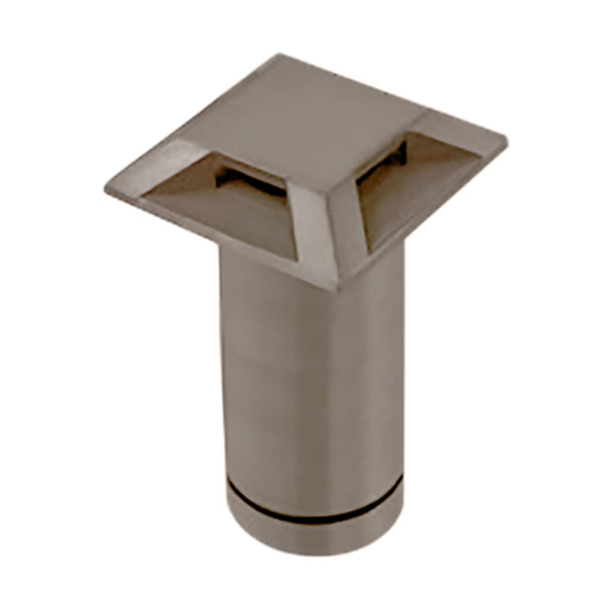 Brilliance-VB-08-NI-2700- VersaBeam Brass Square Quad Slot Flange 2700K in Nickel Finish