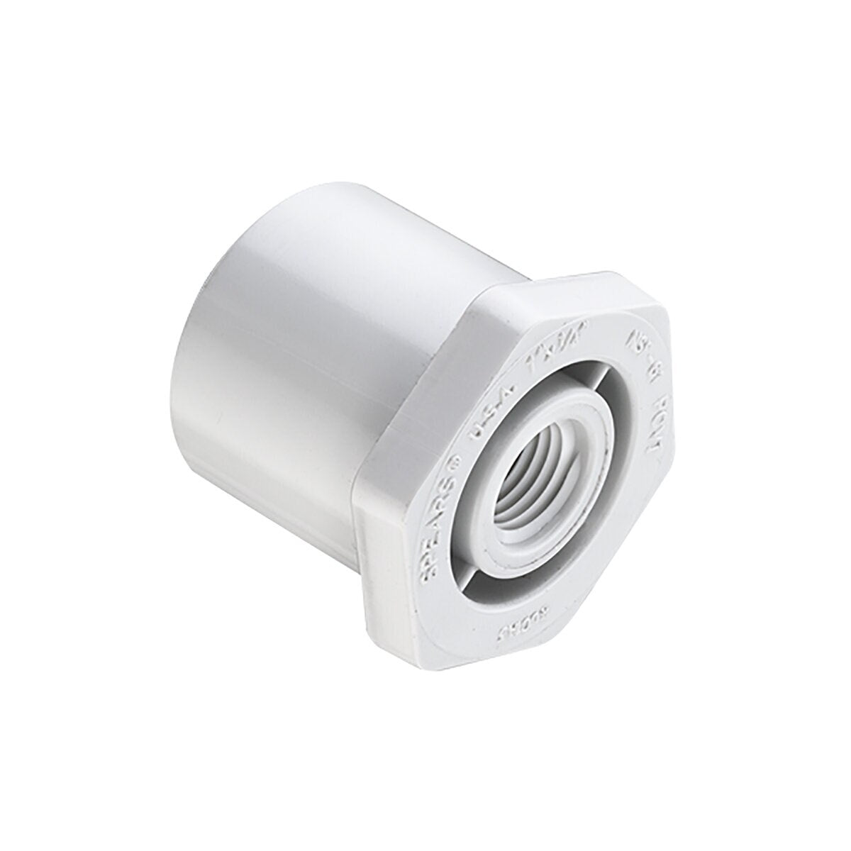 438-337 3 in. x 1-1/2 in. Red Bushing Spig x Fipt PVC Fitting | Spears