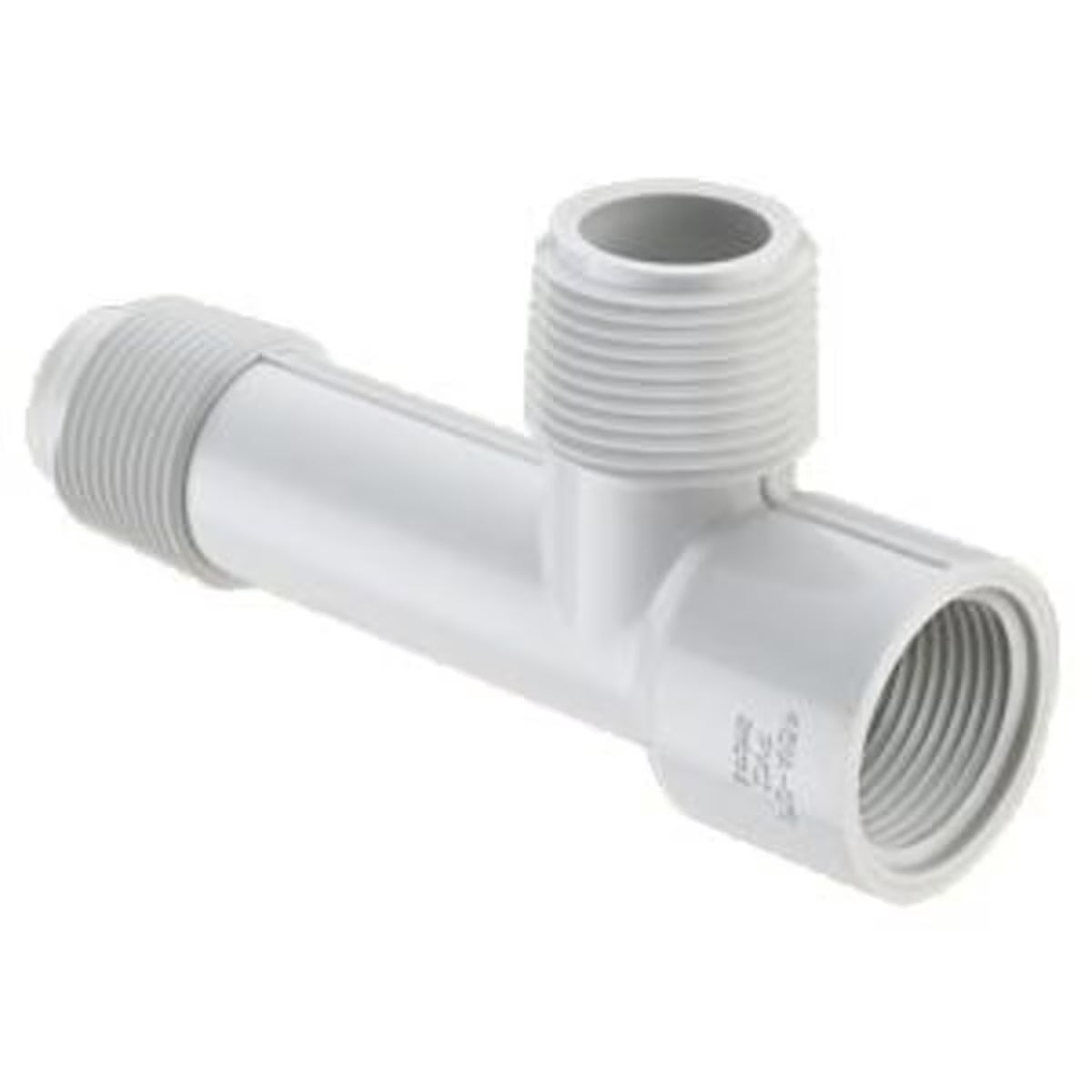 451A-010 Sch 40 PVC O-Ring Sealed Manifold Tee 1 in. MIPT x FIPT x MIPT | Spears