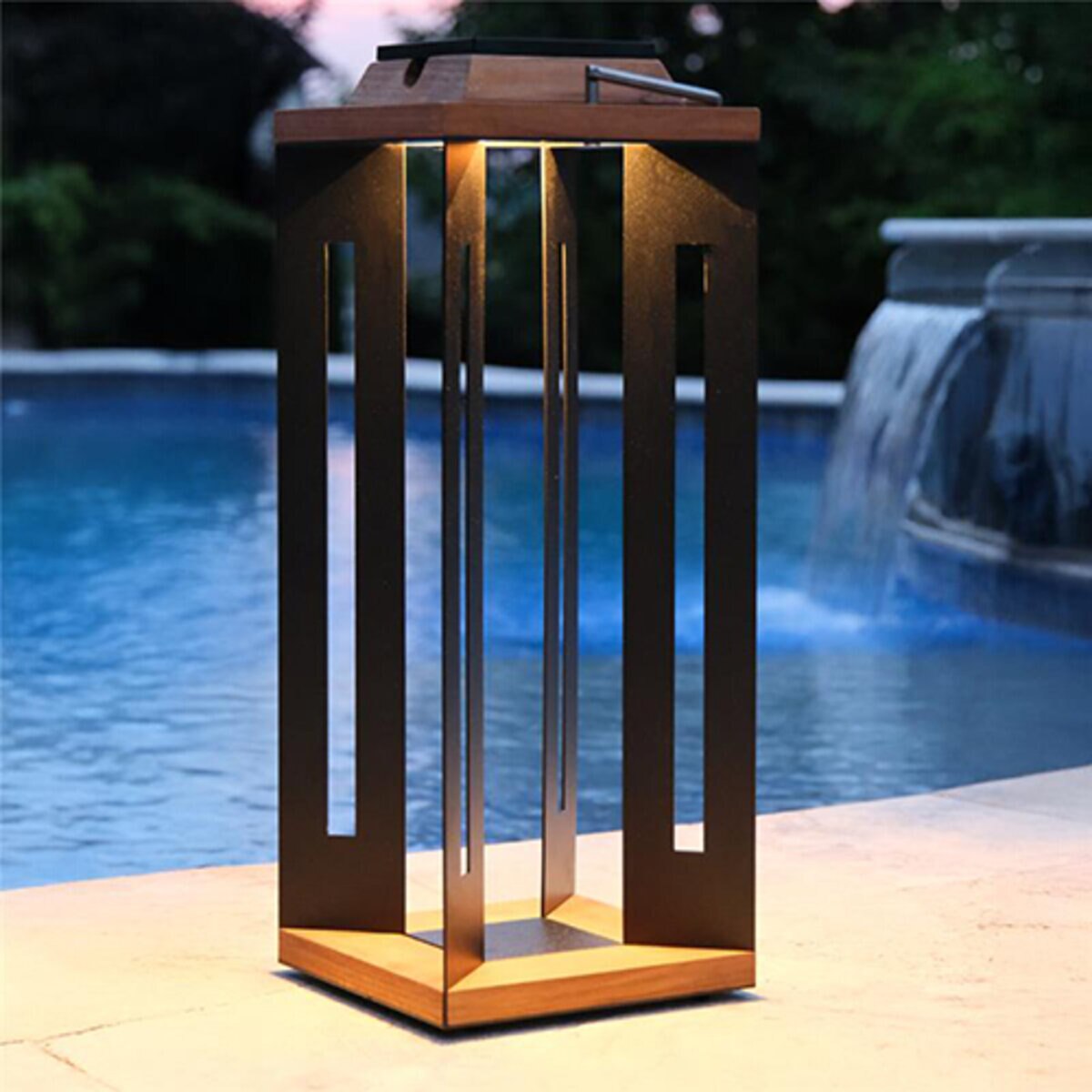 Brilliance-SERENITY-LA-BK-L- Serenity Solar Lantern Black