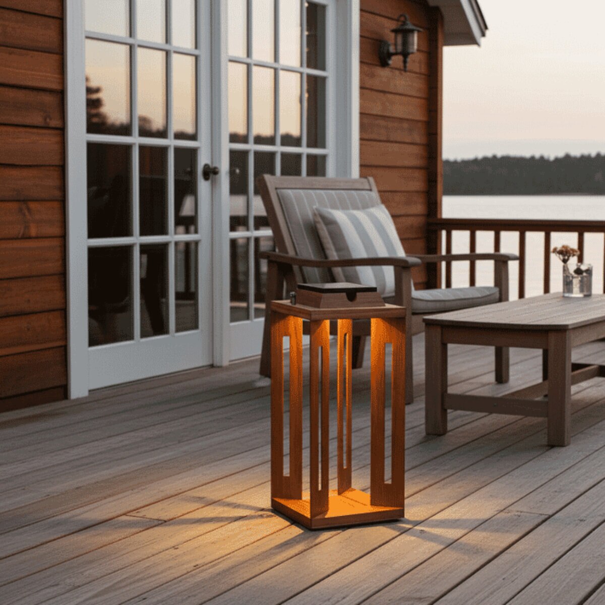 SERENITYLAR-LA-TK-L-Serenity Solar Lantern Teakwood