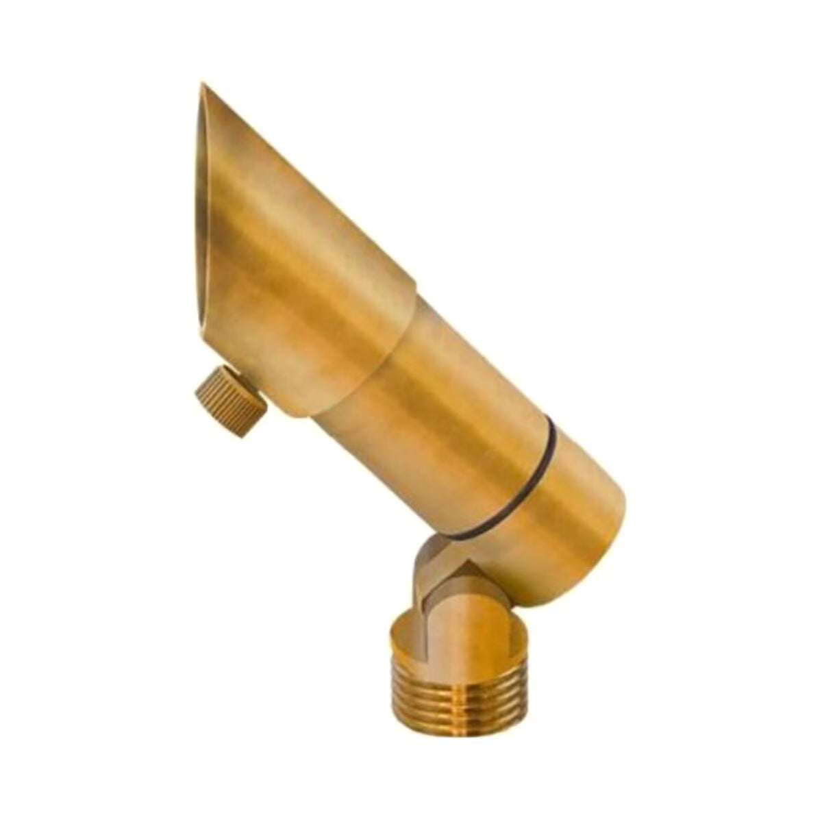 VersaBeam VB-11-BR-3000 Knuckle & Angled Shield with Thumbscrew and Optics Cap with 15° lens, 30° lens, 60° lens, Honeycomb Louver & Clear Spacer in Brass