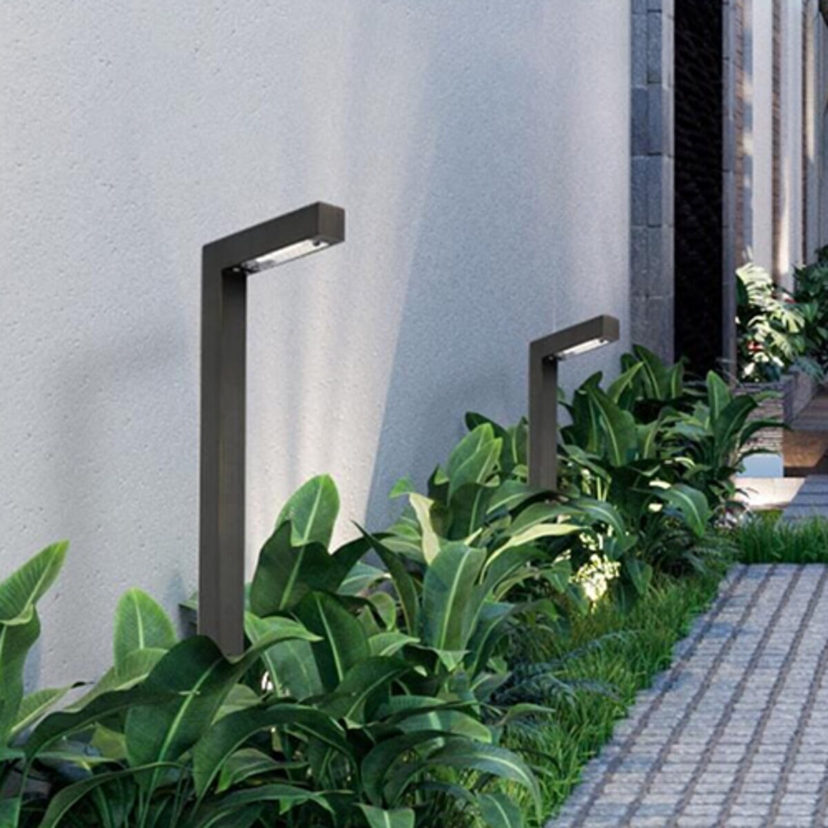 Elitco P807-DB Modern Path Light 36 in. No Lamp Black