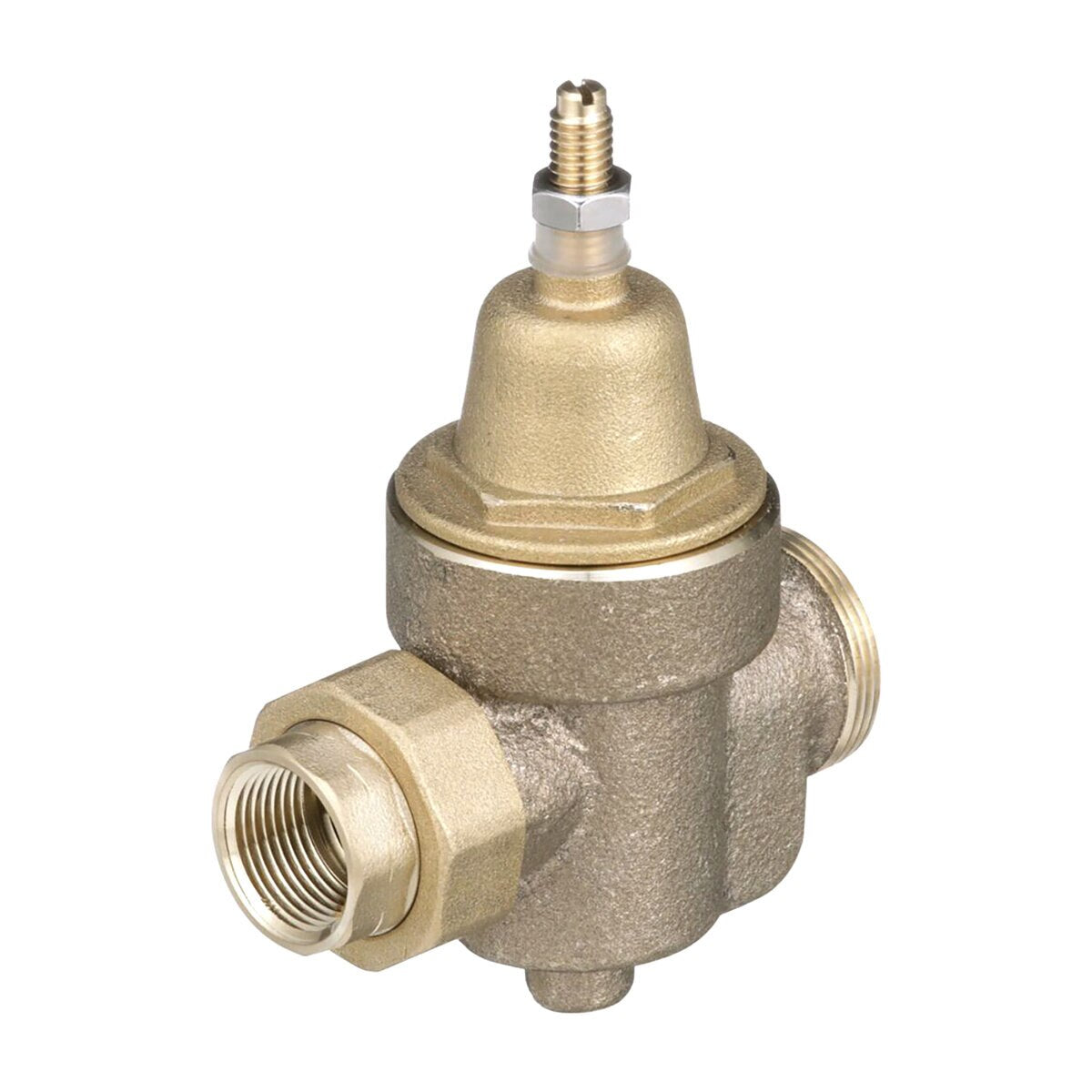 Watts Pressure Reducing Valve Regulator LFN55B-M1 Series NPT Thread Union x NPT Female 25 PSI - 75 PSI 3/4 in. Lead Free Copper Silicon Alloy w/ Strainer, Thermal Expansion Bypass & Lead Free