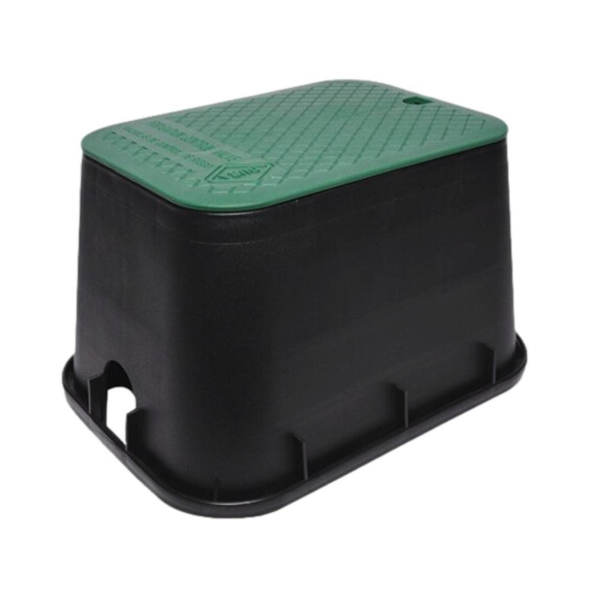 Dura Valve Box Rectangle 15 in. x 21 in. x 12 in. Black Box/Green Lid Overlapping ICV
