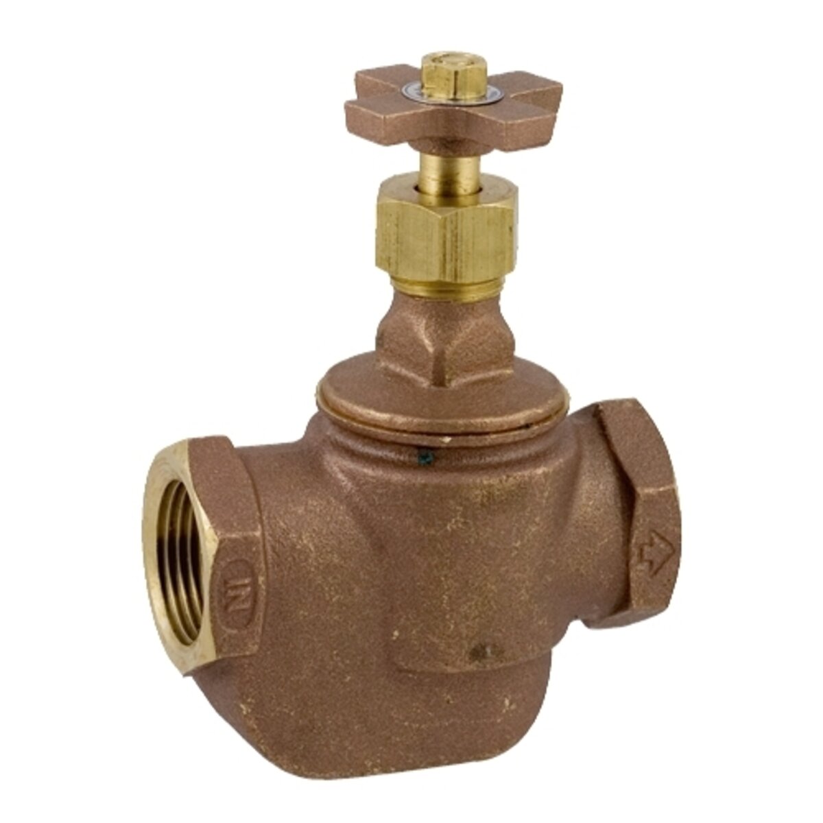 Straight Valve Brass 3/4 in. FIPT with Cross Handle