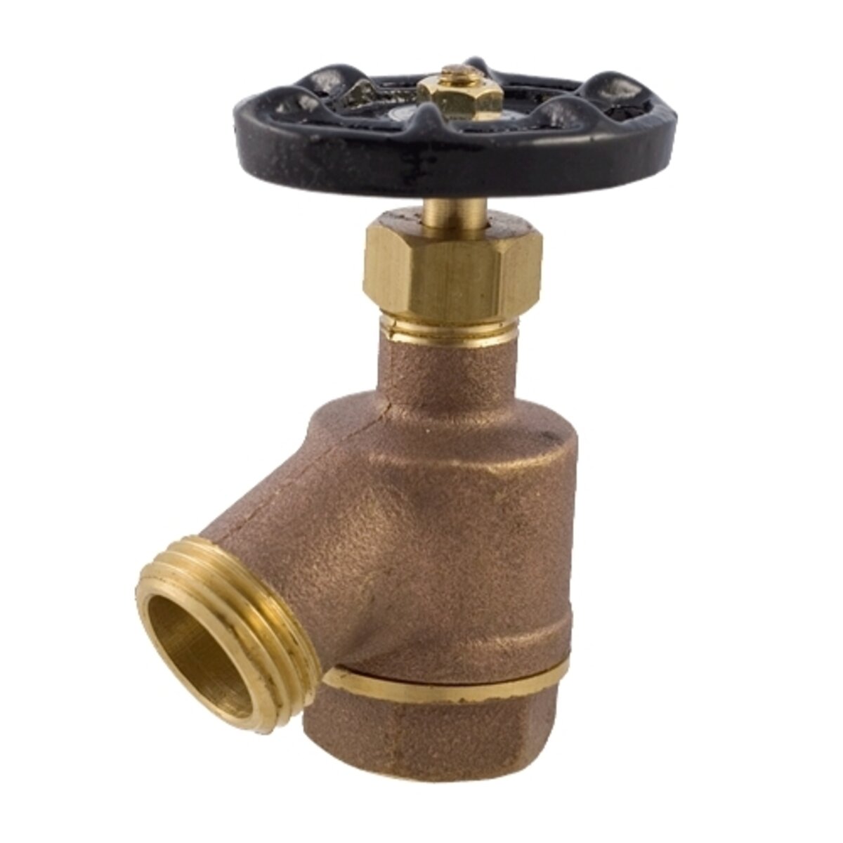 Aqualine Garden Valve Brass 3/4 in. FIPT x MHT with Wheel Handle