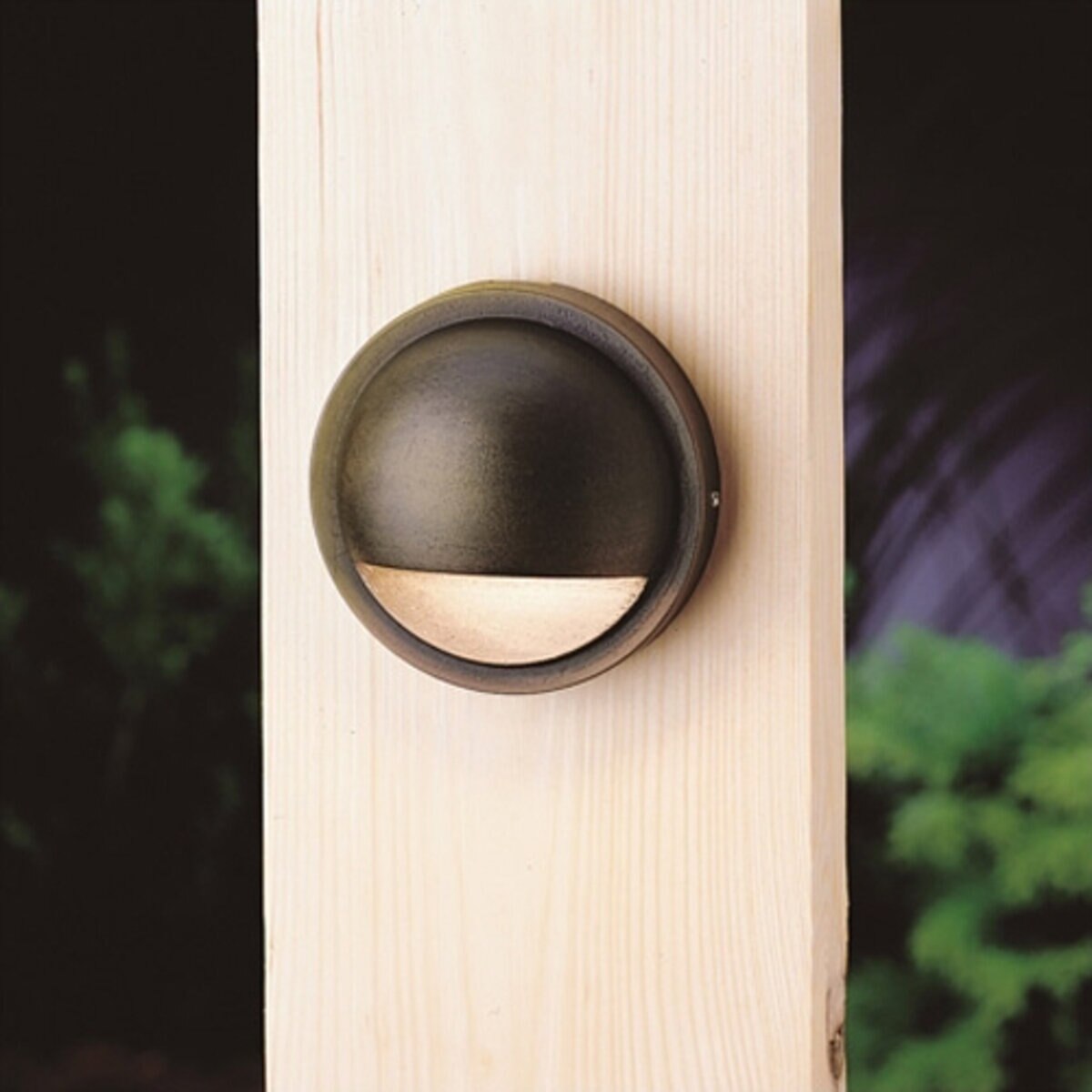 Kichler -15764AZT30R-15764 Half Moon Deck Light Aluminum Housing Architectural Bronze LED 2.5W 3000K