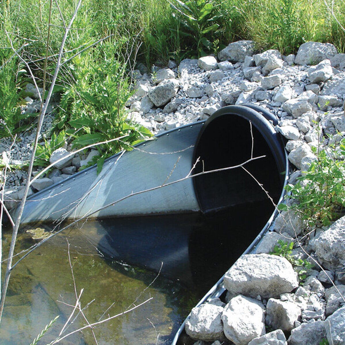 ADS N-12 Watertite Dual Wall Solid Pipe 10 in. Bell