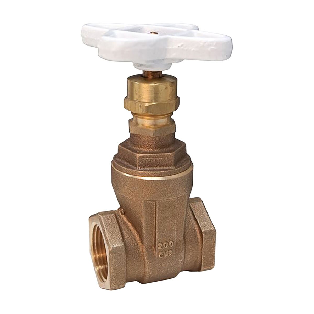 Nibco T113 Non-Rising Stem Gate Valve Lead Free Bronze 1 in. White Handwheel