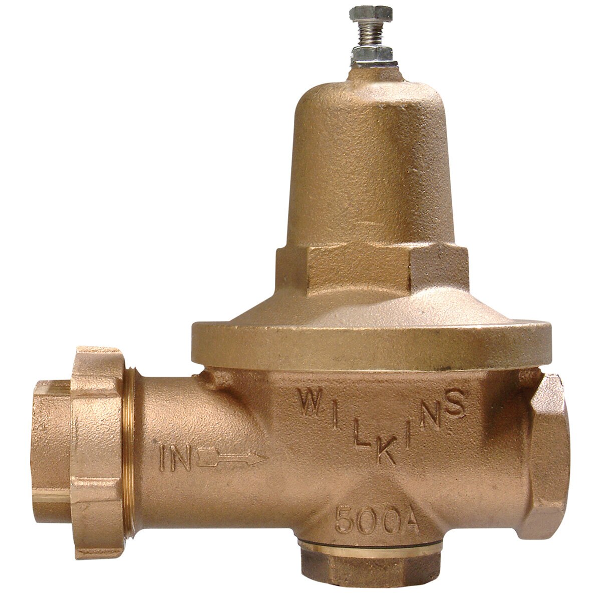 Wilkins 500XL Pressure Reducing Valve Lead Free Bronze 2 in. FIPT Union x FIPT