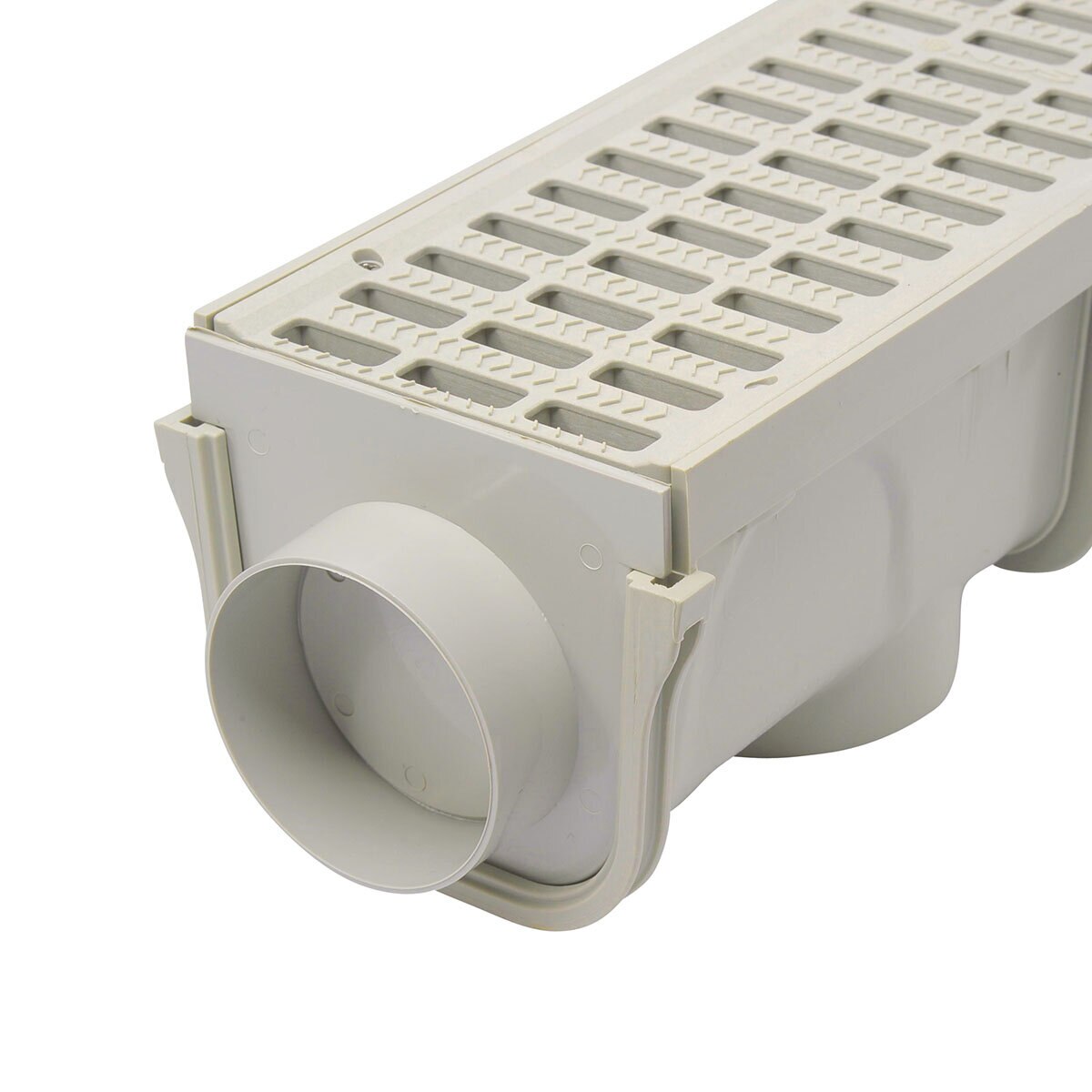 NDS Deep Profile End Cap Light Gray 3 Hb 5 in.
