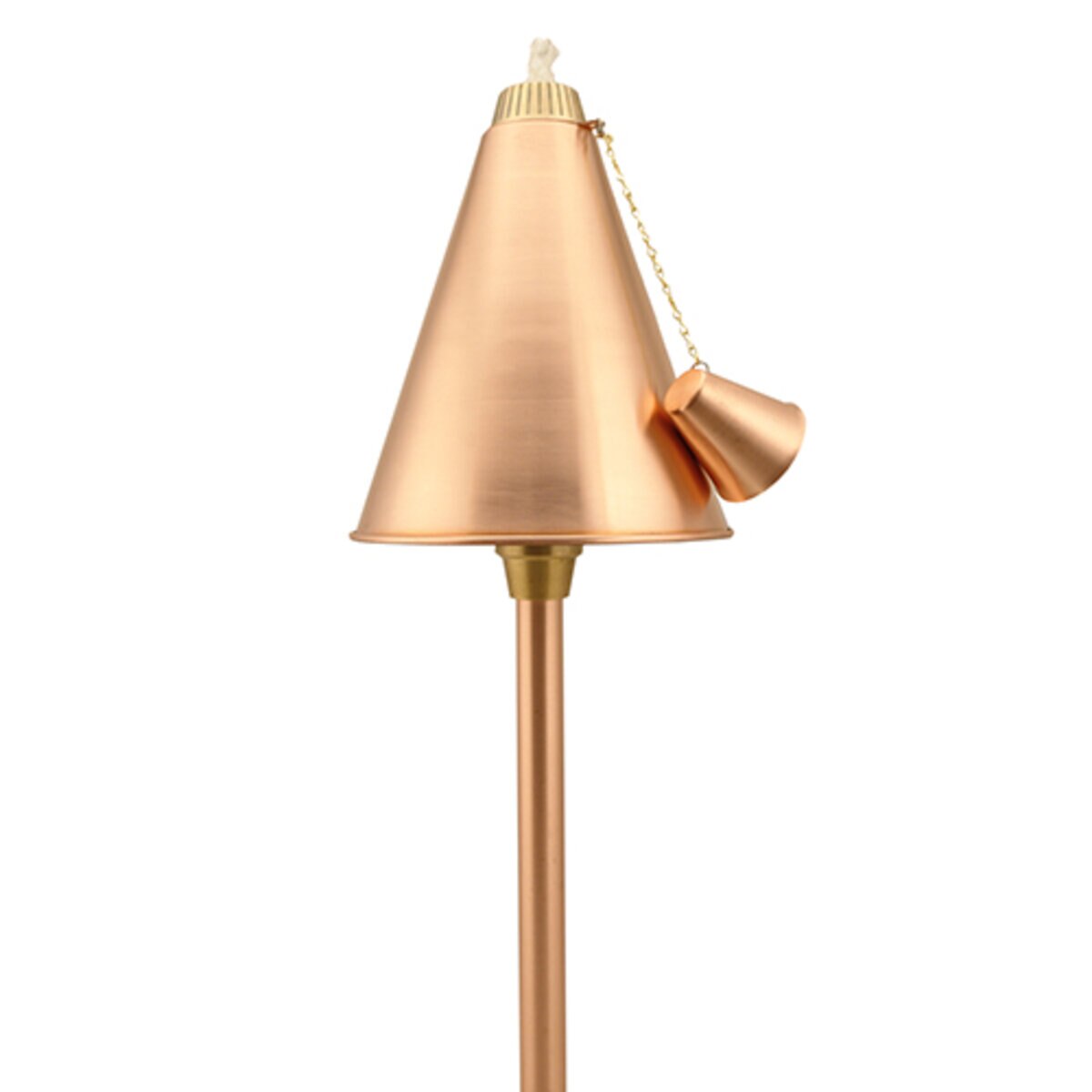 Unique IC-NL Islander Tiki Torch 60 in. Riser Copper Housing Copper Finish No Lamp
