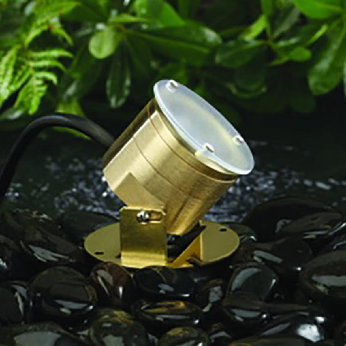 Vista 2119 Underwater Light Solid Brass Housing Natural Brass 5W 2950K LED
