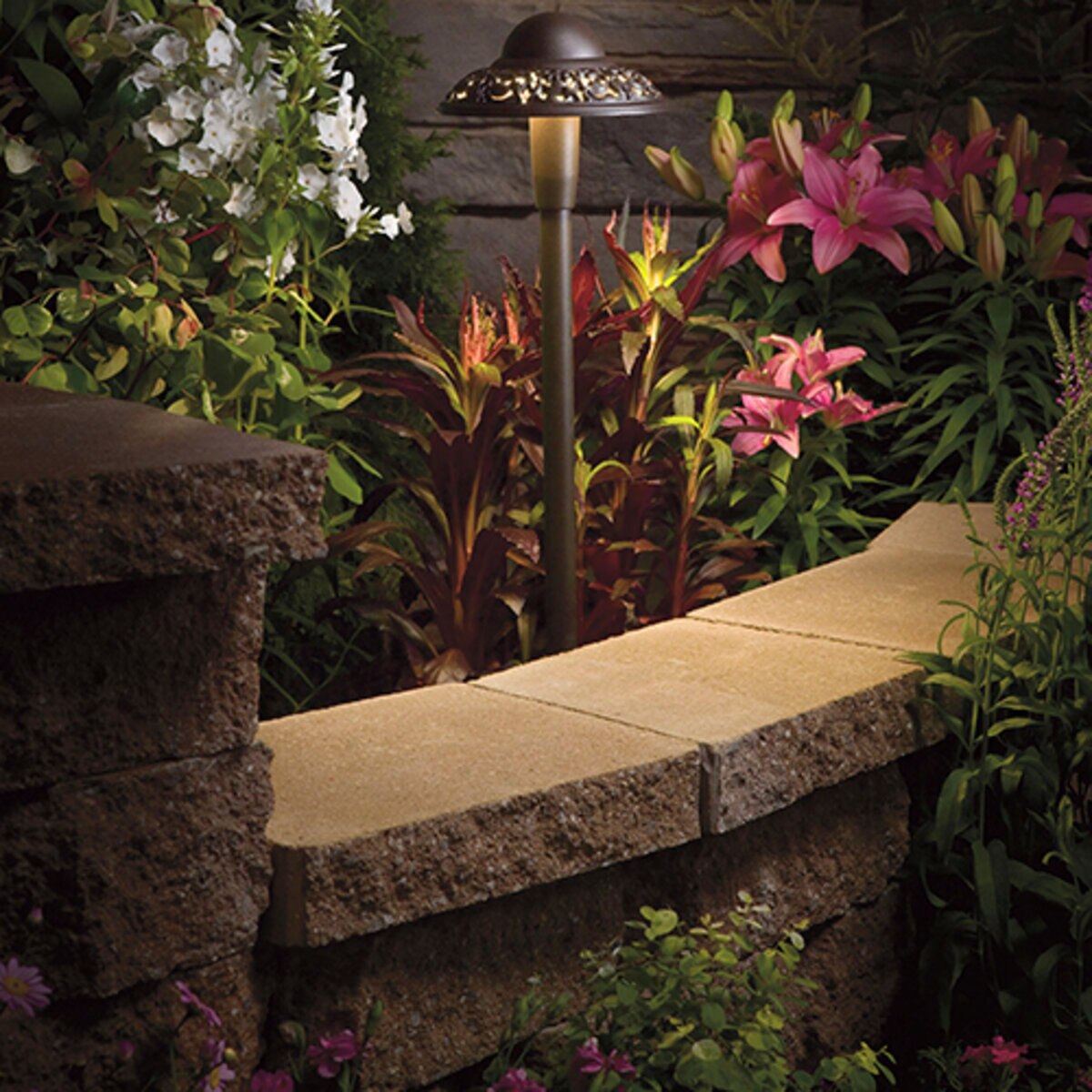 Kichler -15857AZT30R-15857 Path Light Aluminum Architectural Bronze Finish 4.3W 3000K LED