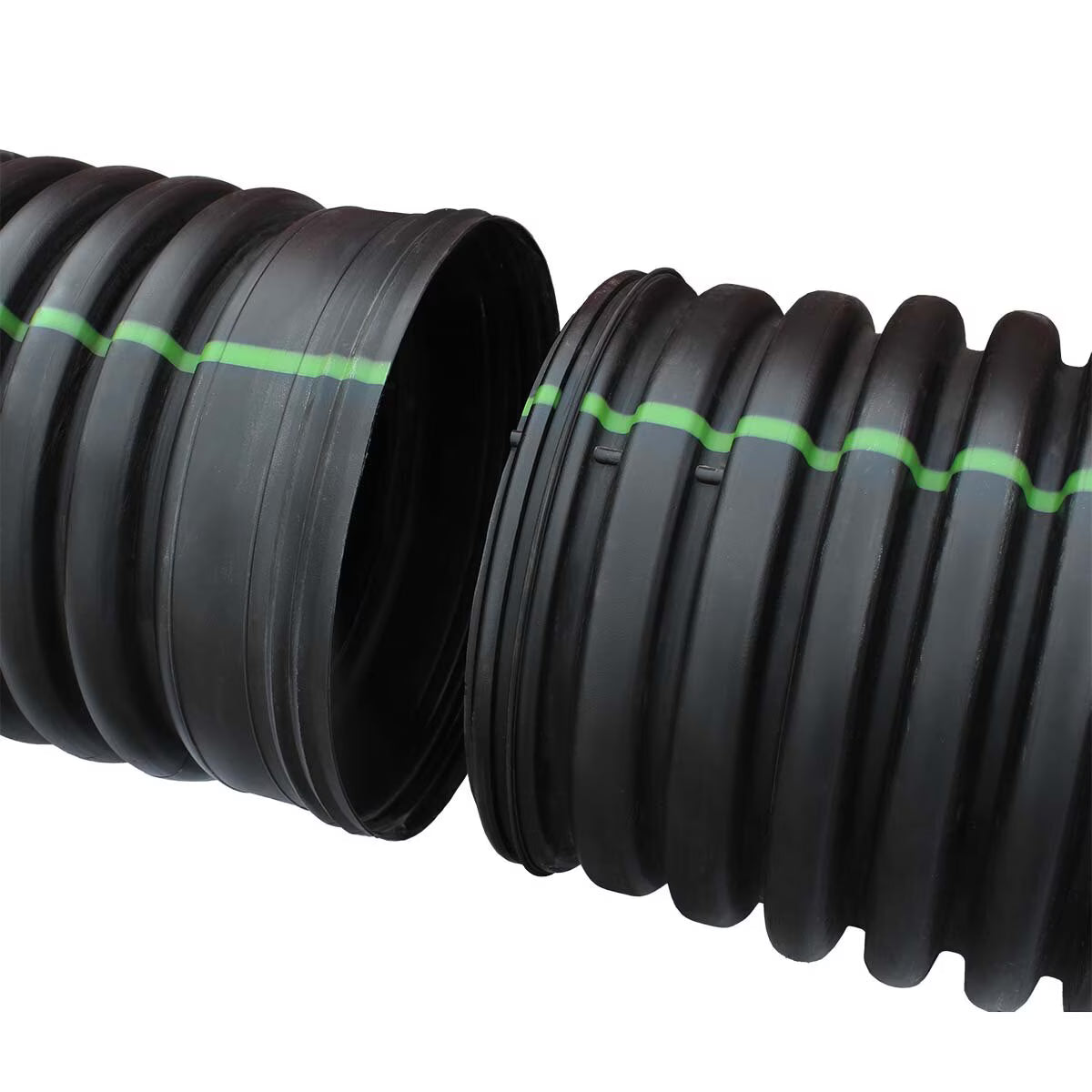 ADS 8 in. x 20 ft. Dual Wall Pipe Solid Bell End Soil Tight