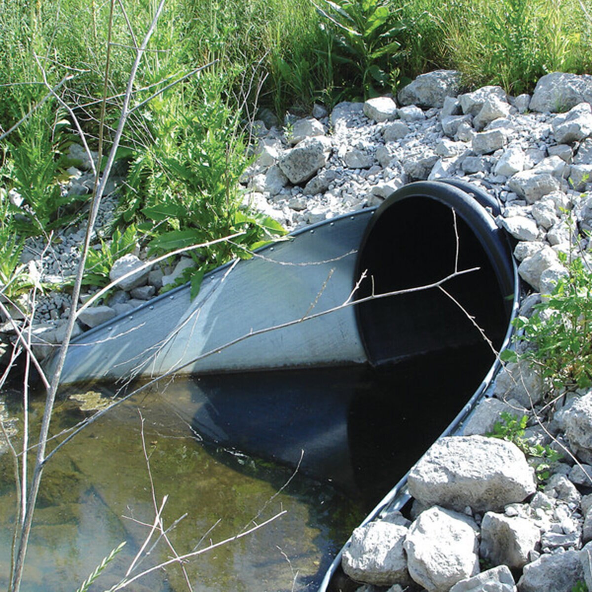 ADS N-12 Dual Wall Solid Pipe 24 in. x 20 ft.
