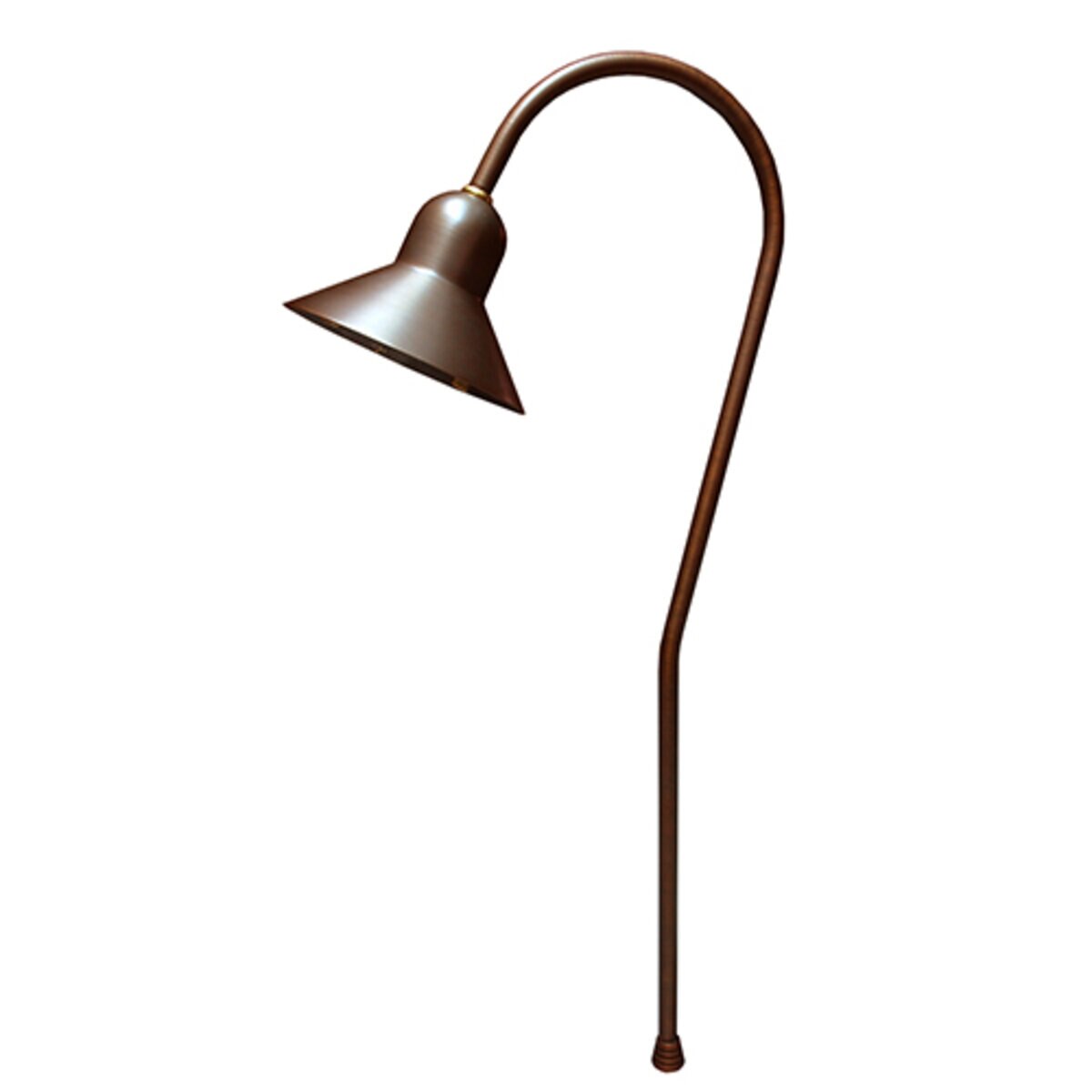 Unique JUPI-NL Jupiter Path/Area Light Brass Housing Weathered Brass Finish No Lamp
