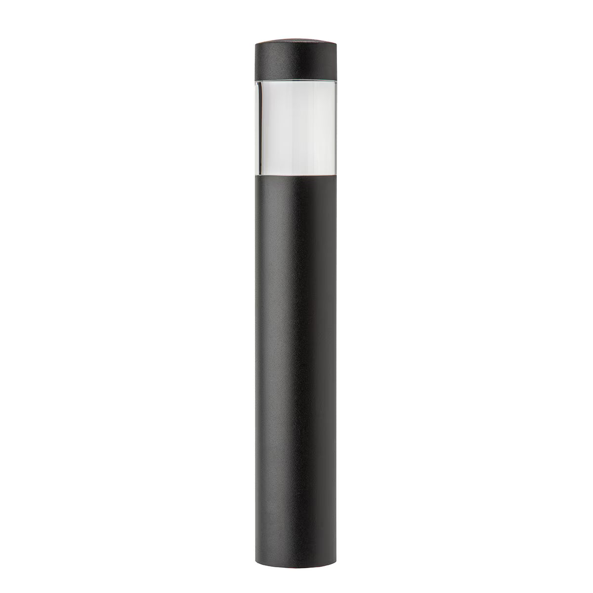 Vista BR-2500 Bollard Path Light Aluminum Black Finish No Lamp