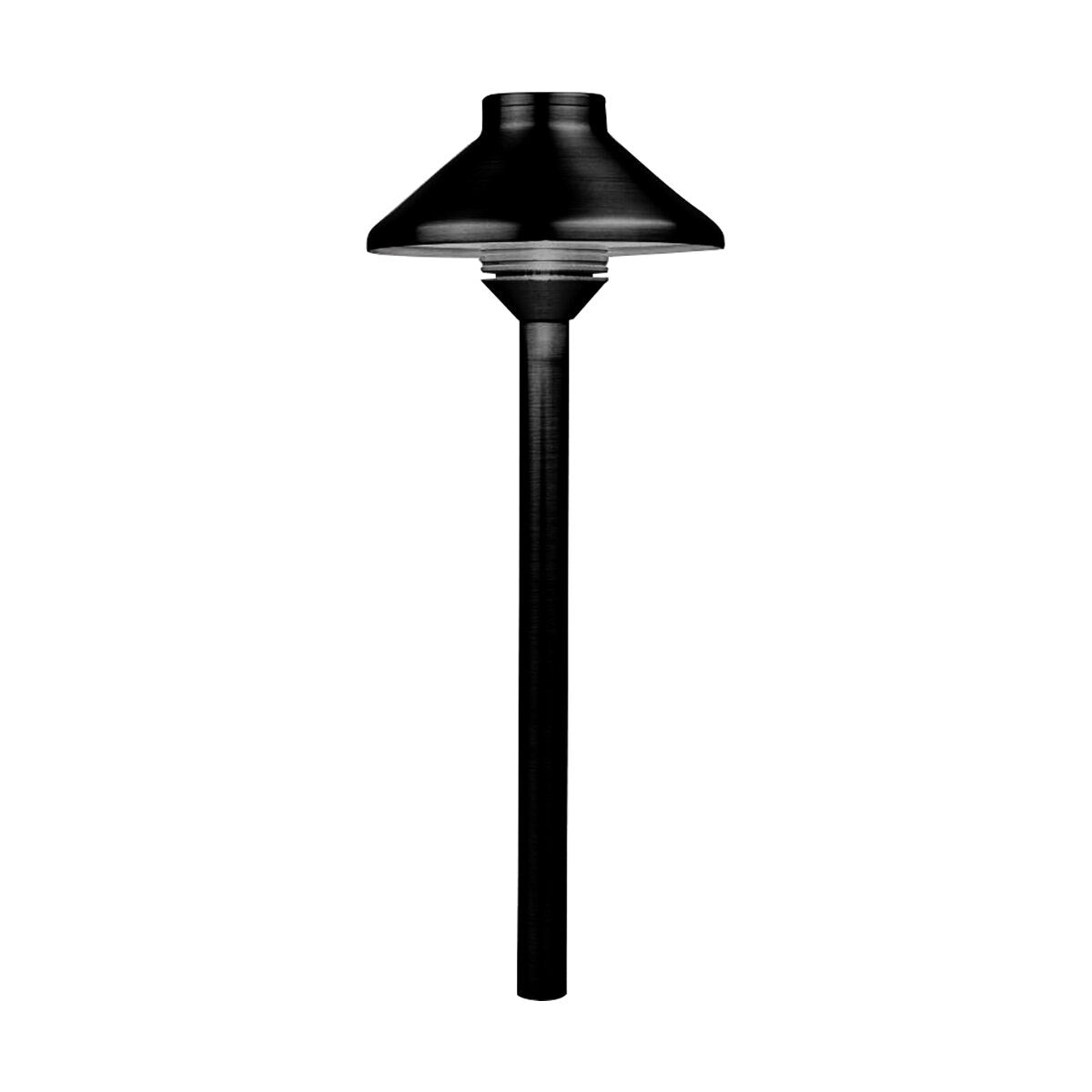 GZD3LED24RAFB-Luxor FX Grande Riser 24 in. Flat Black Path & Area Light with 3 LED Bulbs