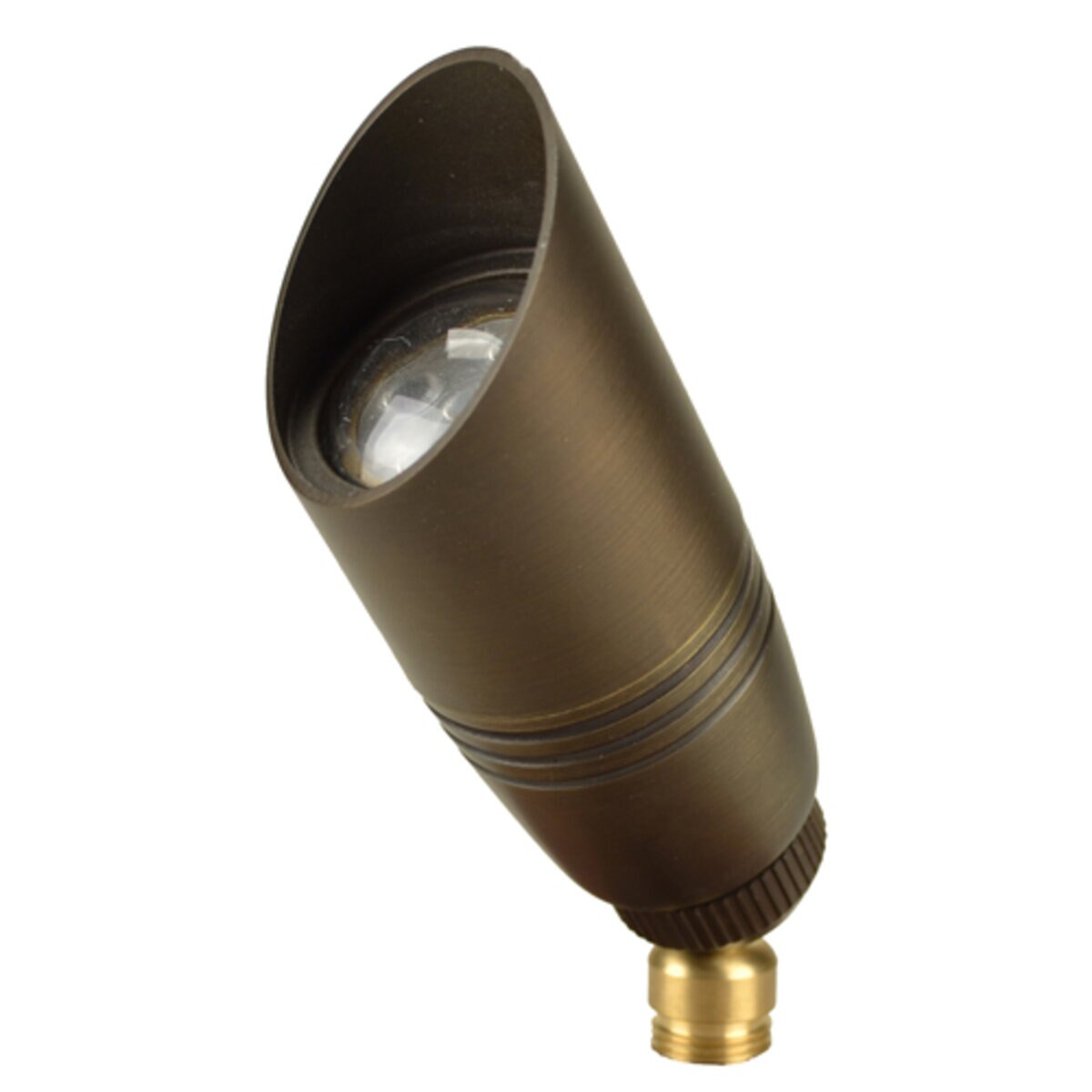 Unique PROB-12-L527 Probe Up Light Brass Housing Weathered Brass 5W 2700K 40 Deg. LED
