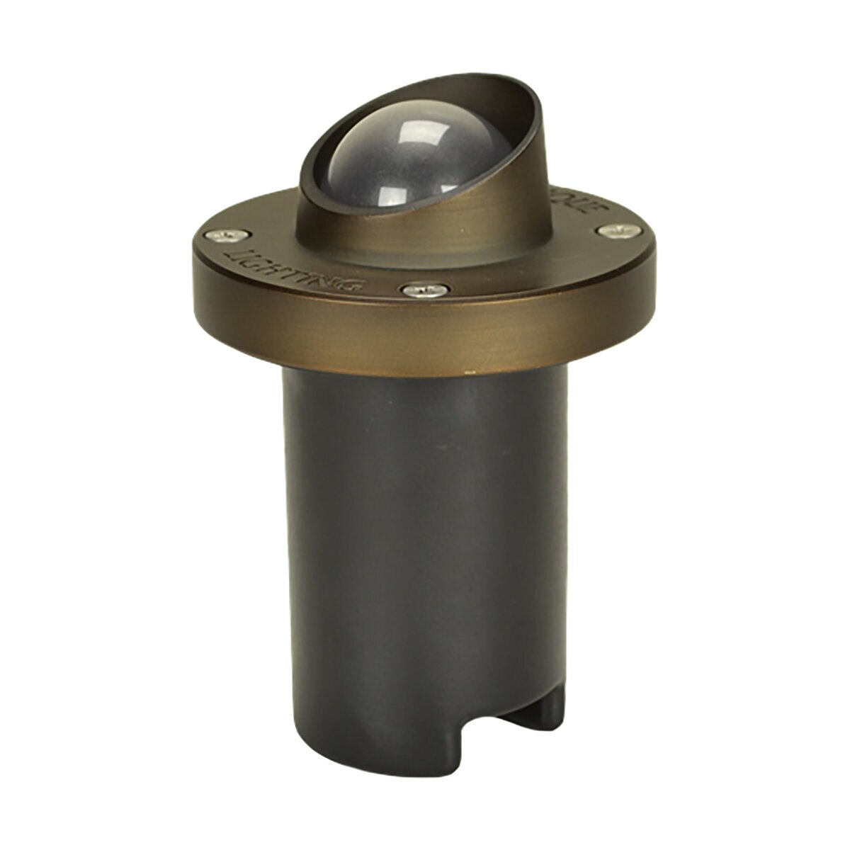 Unique NOVS-12-L427 Nova Shroud In-Ground Light Brass Housing Weathered Brass 4W 2700K LED 25 ft Lead