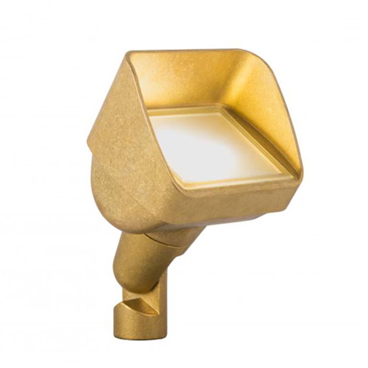 FX-LC3LEDBS- LC Wall Wash LED Light with Natural Brass Housing - 4.2W, 2700K, 95-Degree Beam Angle, 154 Lumens Output, 10 ft Wire Length, 50,000 Hour Lifespan