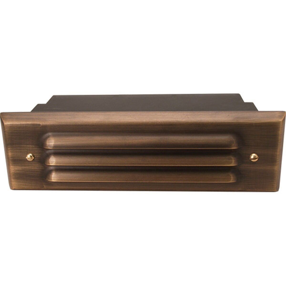 Unique SV8L-NL Sovereign8 Louver Solid Brass Housing Weathered Brass No Lamp