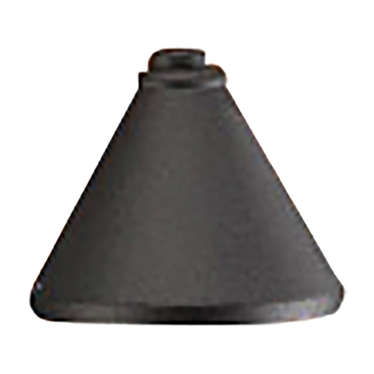 Vista Step/Wall Light Half Bell Black No Lamp
