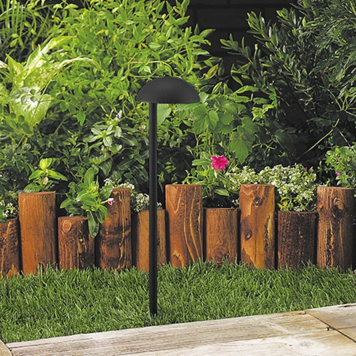 Vista PR-4211 Path Light Aluminum Black Finish No Lamp