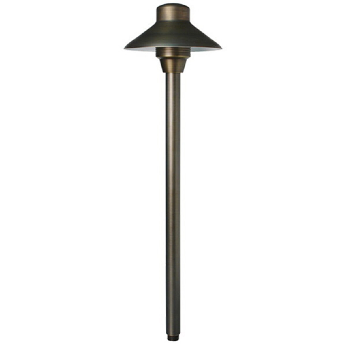 Unique L412-NL 4 In. Lancer Path Light Brass Housing Weathered Brass Finish No Lamp