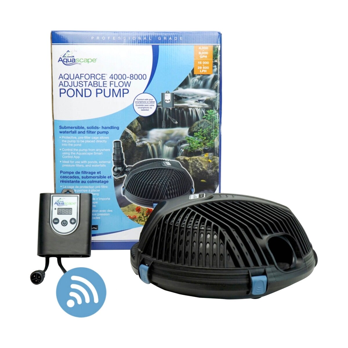 Aquaforce 91104 Pro 4000-8000 Adj Flow Solids Handling Waterfall Pump