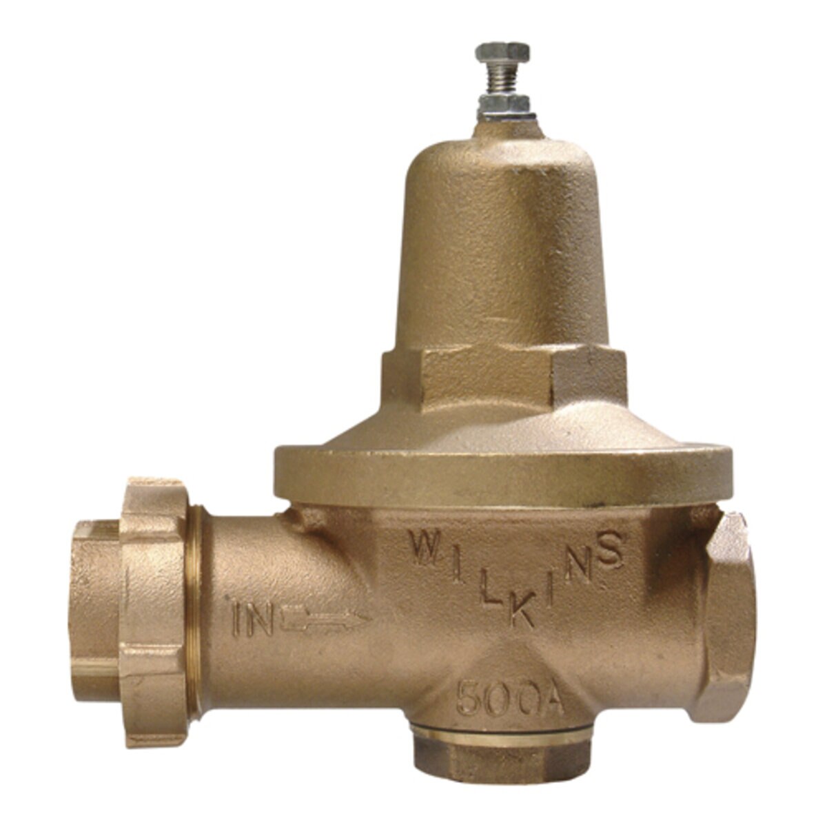 Wilkins 500XLHLR High-Low Range Pressure Reducing Valve Lead Free Bronze 1-1/4 in. FIPT Union x FIPT