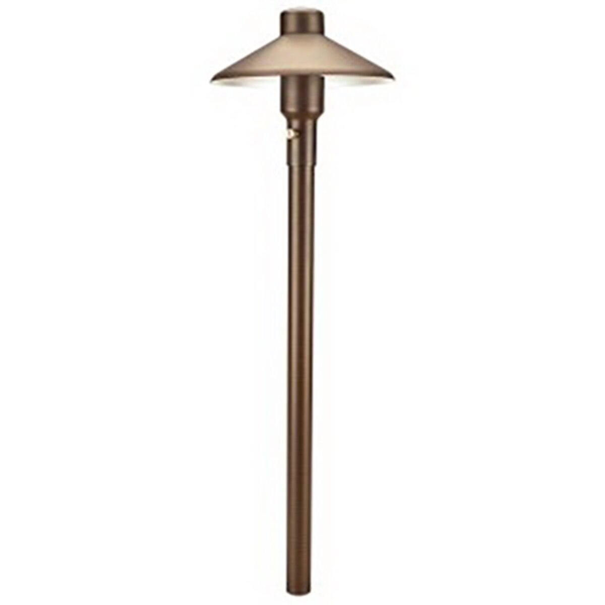 Unique M4-12-L2 4 in. Mercury Path Light 12 in. Riser Brass Housing Weathered Brass Finish 2W 3000K LED