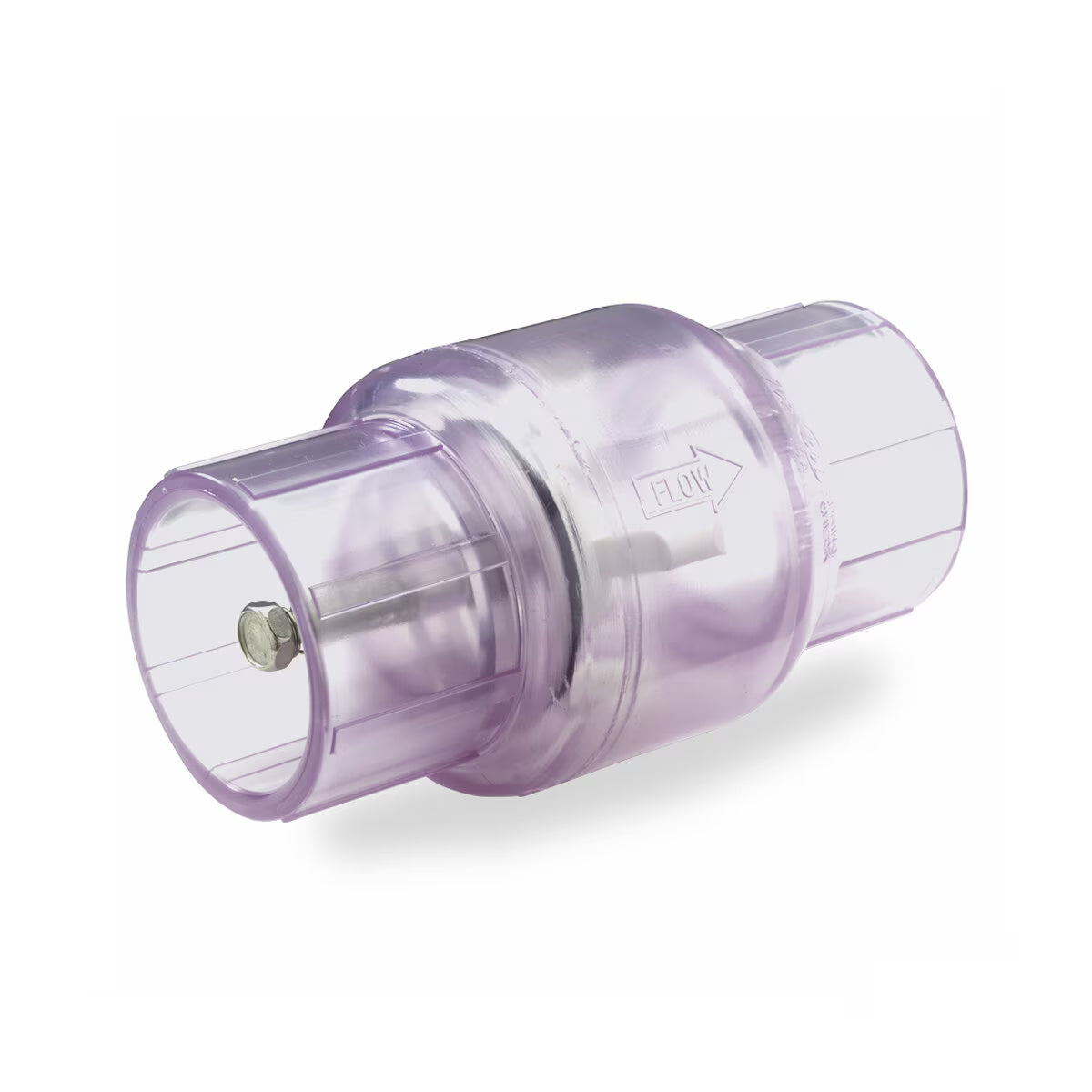 NDS FloControl Series 1011 Spring Check Valve Clear PVC 1-1/2 in. Slip 1/2# Spring