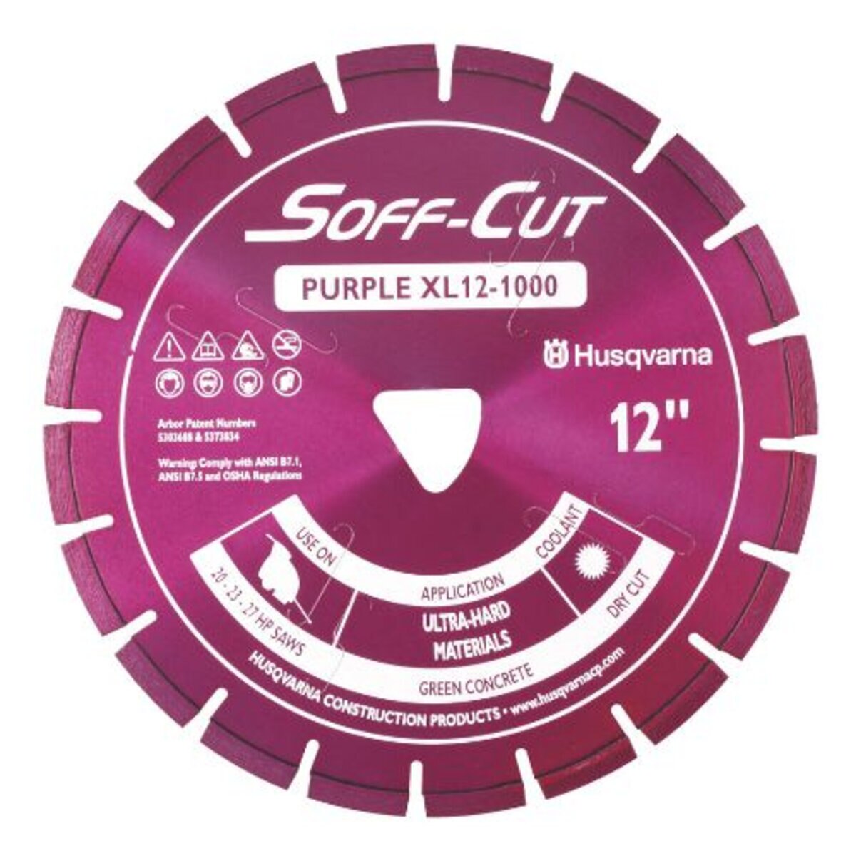 Husqvarna Purple Soff-Cut Diamond Blade 6 in. x 0.100 in.
