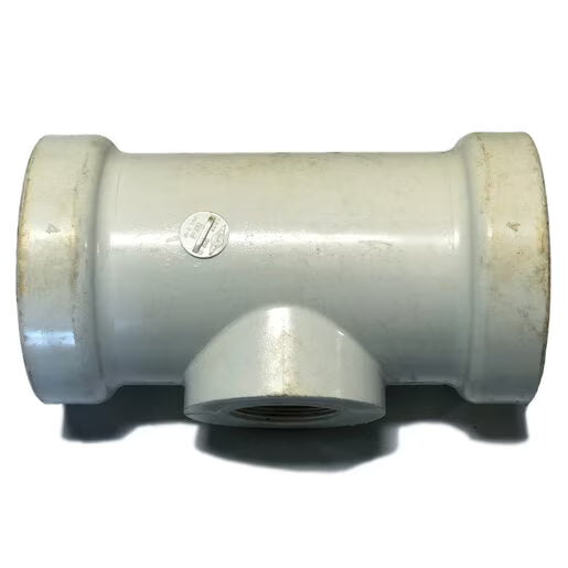 151-408 -Harco SDR-21 PVC Service Tee 4 in. x 2 in. Gasket x FIPT