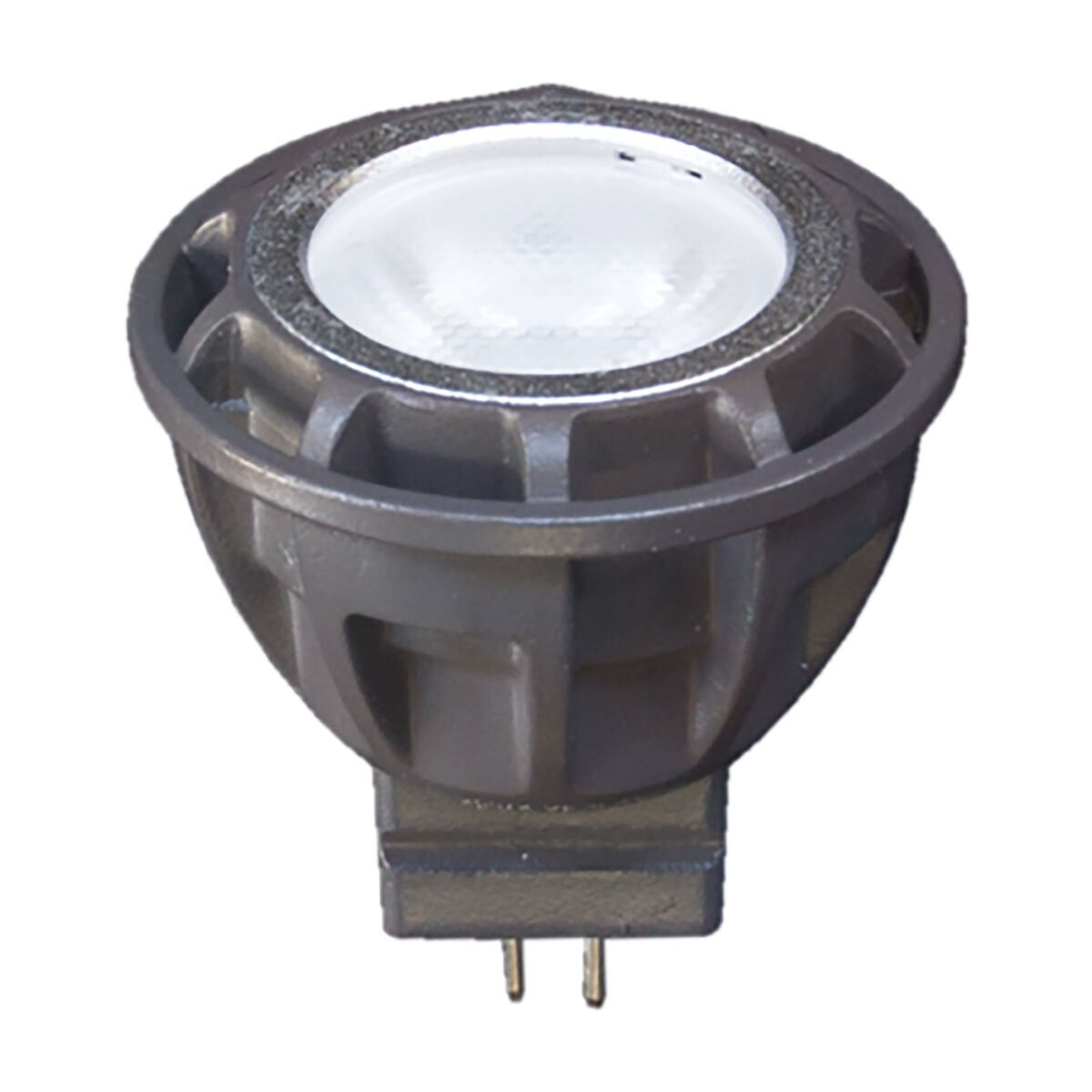 MR11-2-2700-120 Brilliance MR11 LED Lamp - 2W, 2700K Warm White, Dimmable, 120-Degree Beam Angle, 8V-25V, 50,000 Hour Life, Amber Finish