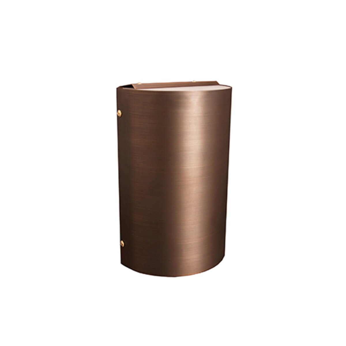 Unique ORO6-NL-P Orion 6in. Sconce Light Powder Coated Brass Housing Weathered Brass No Lamp