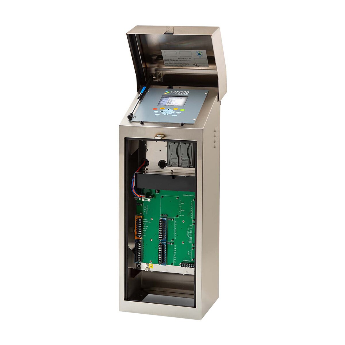 CS3-40-S1 CS3000 Weather-Based Irrigation Controller w/ 40 Conventional Wired Station Outputs Stainless Steel Enclosure Includes Transient Protection & Field-Replaceable Modules, One Antenna Hole (Does Not Include Antenna)
