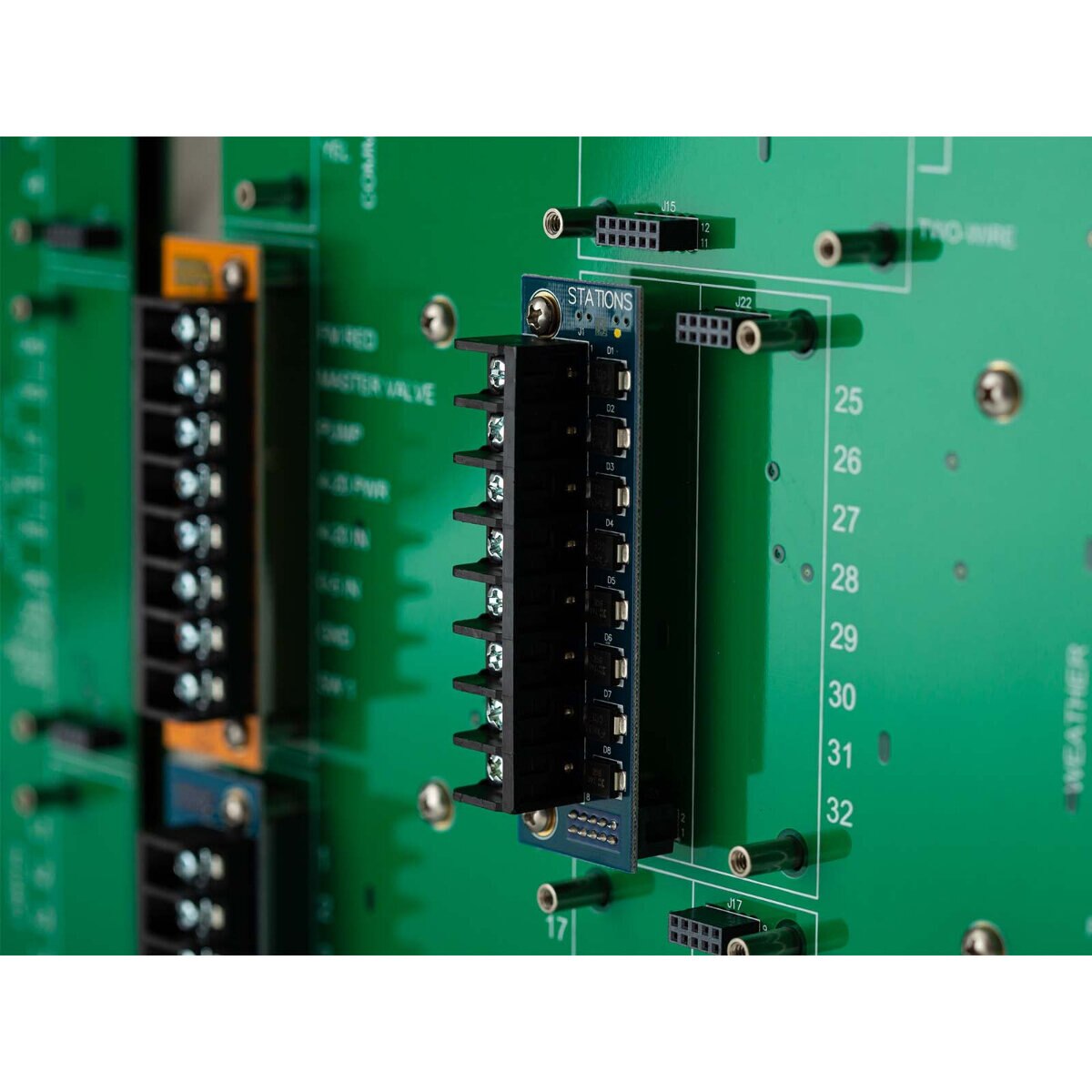 (2) CS3000 weather-based irrigation controllers w/ 8-conv. wired station outputs SSE stainless-steel encl.