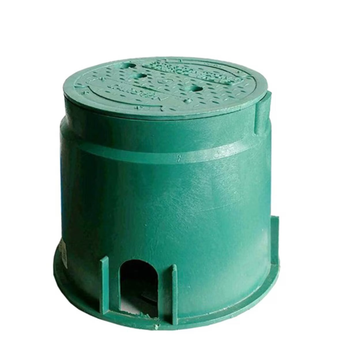 Carson Valve Box Green 10 in. Round & T-Cover Electric Hex Bolt No Mousehole
