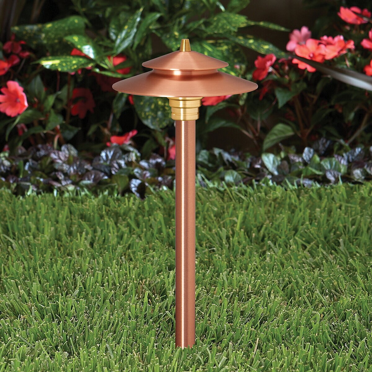 Vista PR-2125-CSN-2.5-W-T3-LED PR-2125 Path Light Copper Housing Copper Finish 2.5W 2950K LED