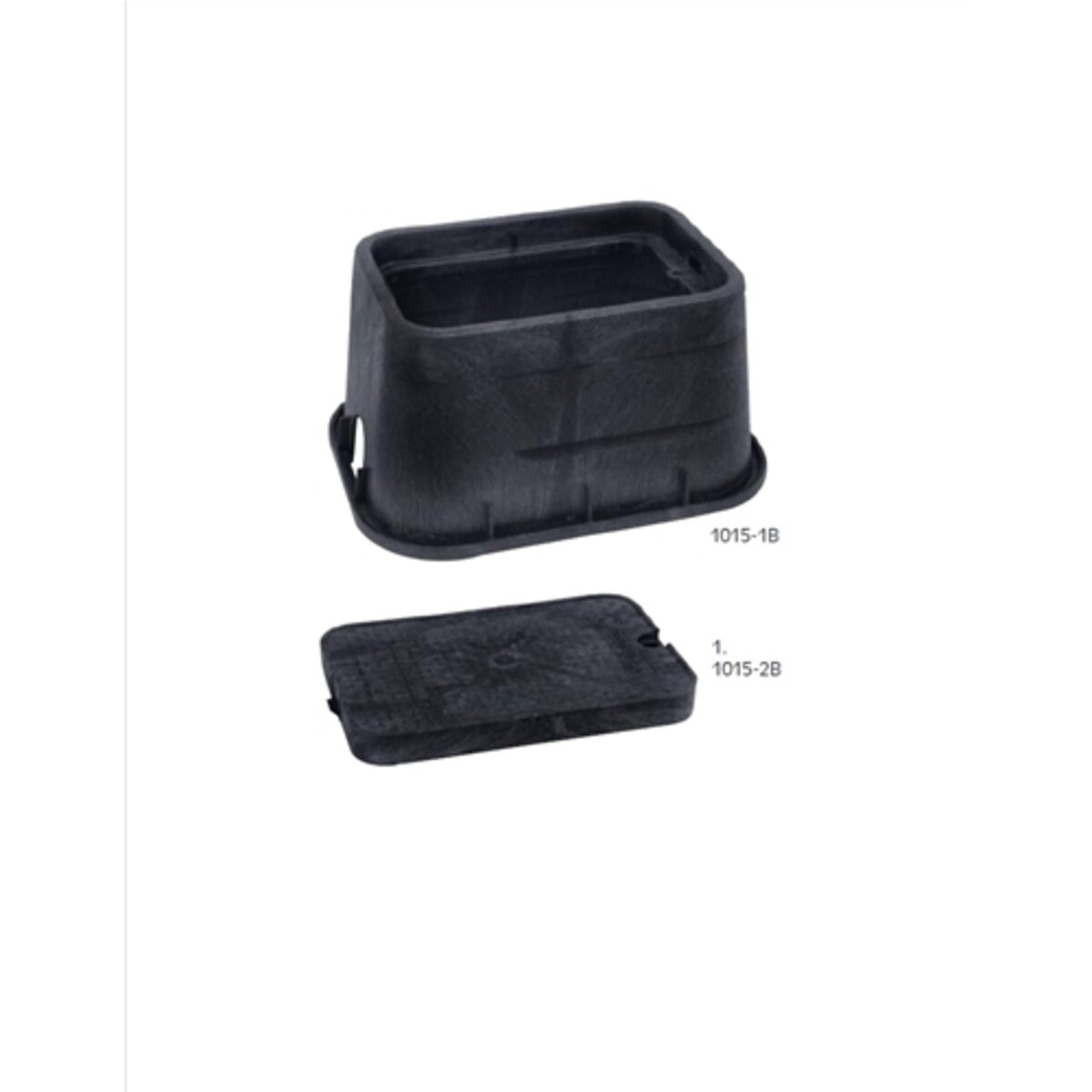 AEP Valve Box Rectangle 10 in. x 15 in. x 12 in.H Black Box/Black Lid Overlapping