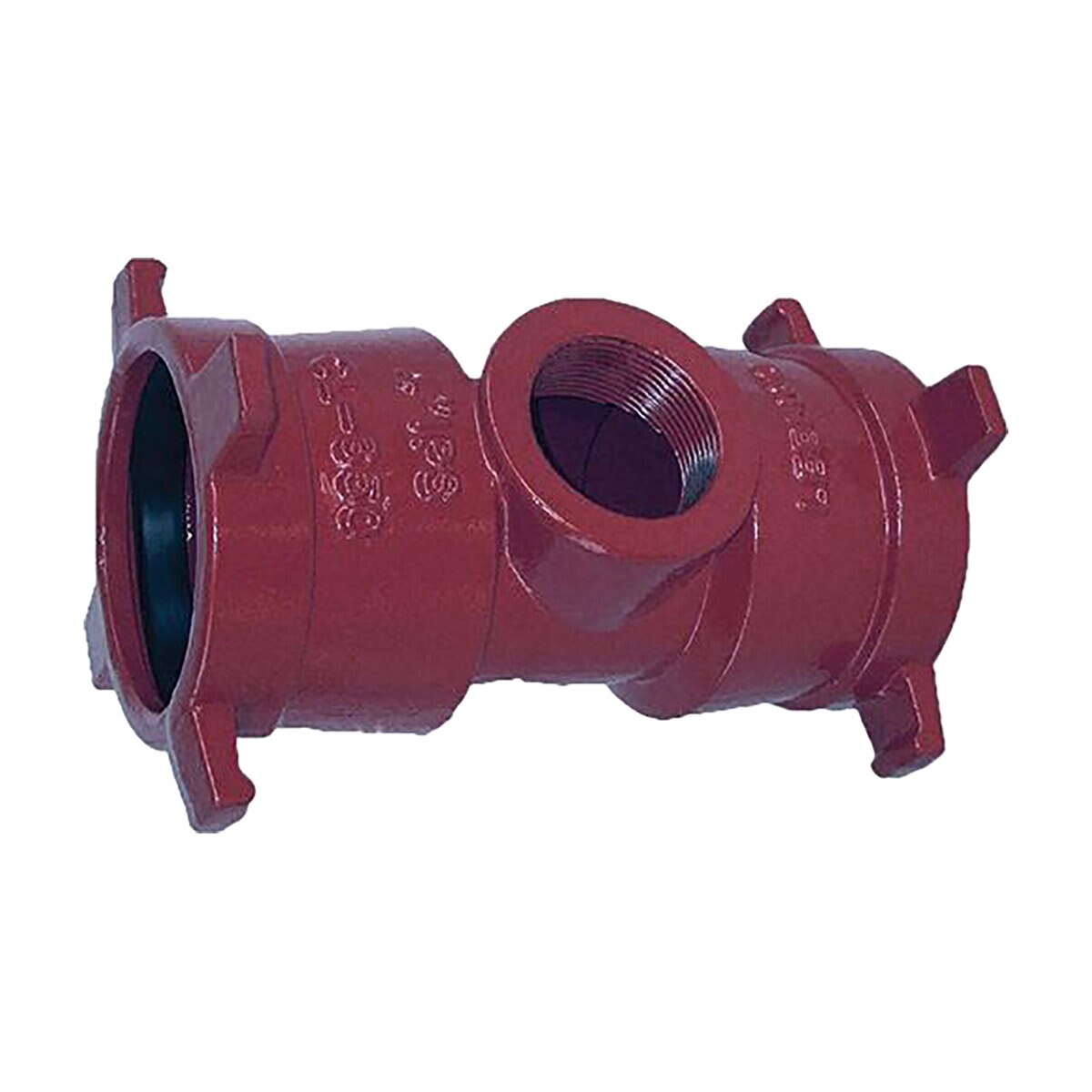 Leemco SB-602ST Tapped Service Tee Ductile Iron 6 in. x 1 in.
