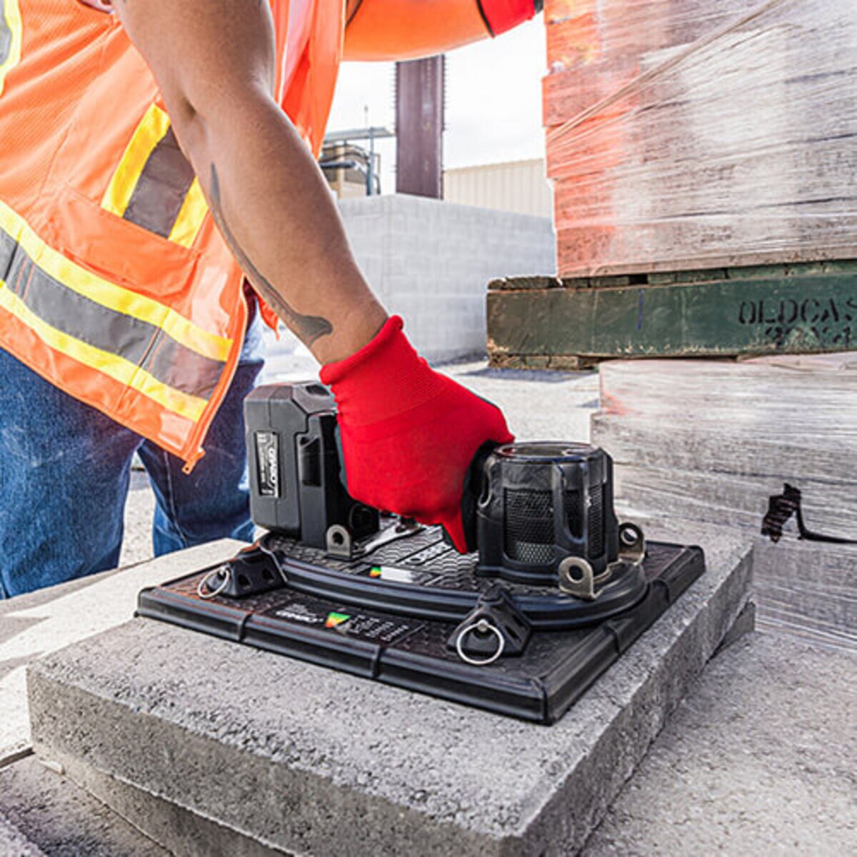 GRABO 400mm Suction Plate w/ 4 Quick-Lock Pins for GRABO HIGH FLOW